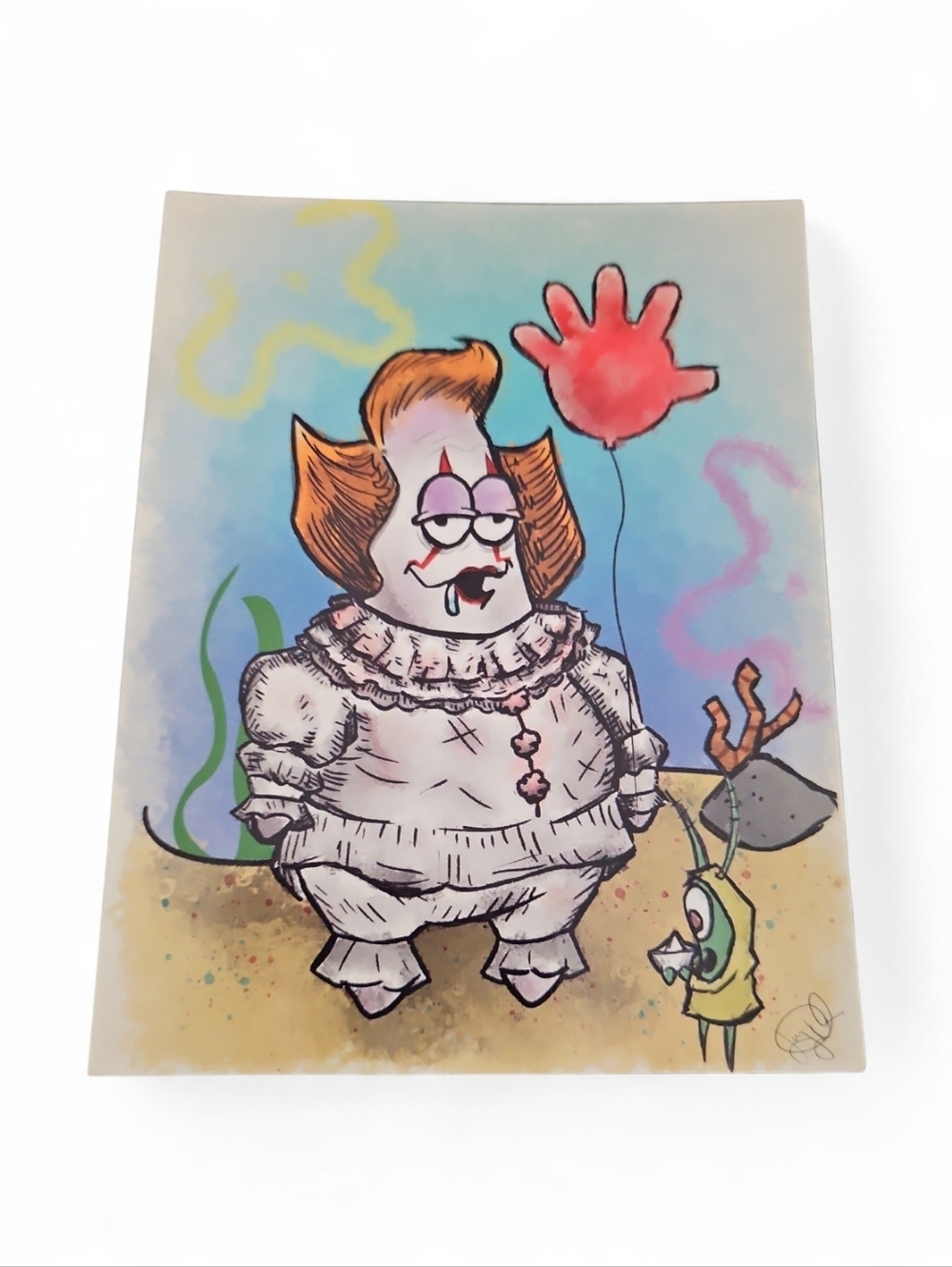 SpongBob ScarePants Patrick Star/Pennywise Mashup Art Keychain Combo - Picture 5 of 9